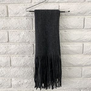 Lucky Brand Solid Brushed Scarf Charcoal Grey